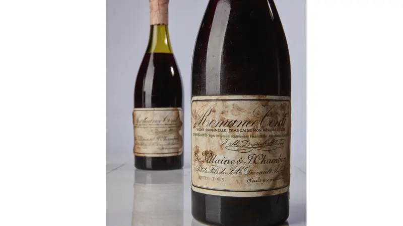 Botol wine Romanee Conti 1945