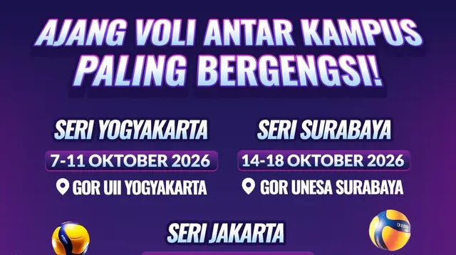 MOJI Hadirkan Liga Voli Mahasiswa 2026, Panggung Baru Talenta Voli Kampus