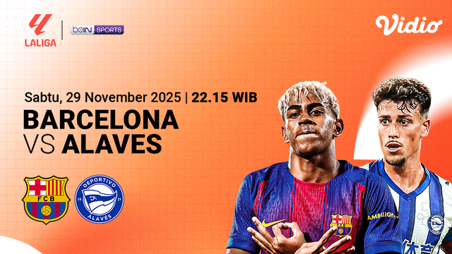 Saksikan Barcelona vs Alaves eksklusif di Vidio. (dok. vidio.com)