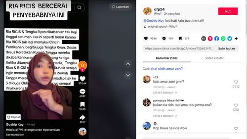 Oklin Fia Heran Disebut sebagai Orang Ketiga dalam Rumah Tangga Ria Ricis  dan Teuku Ryan: Ternyata Masih Banyak yang Percaya - ShowBiz Liputan6.com