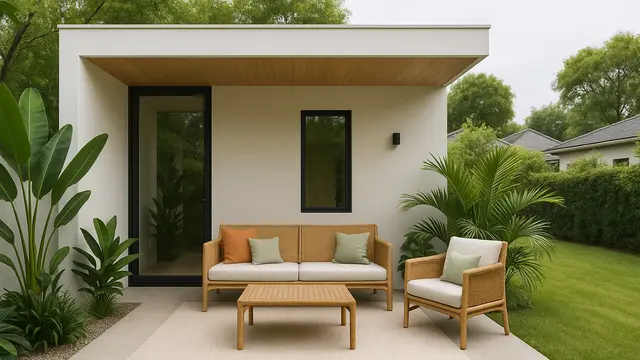 Desain Rumah dengan Ruang Tamu di Luar Minimalis