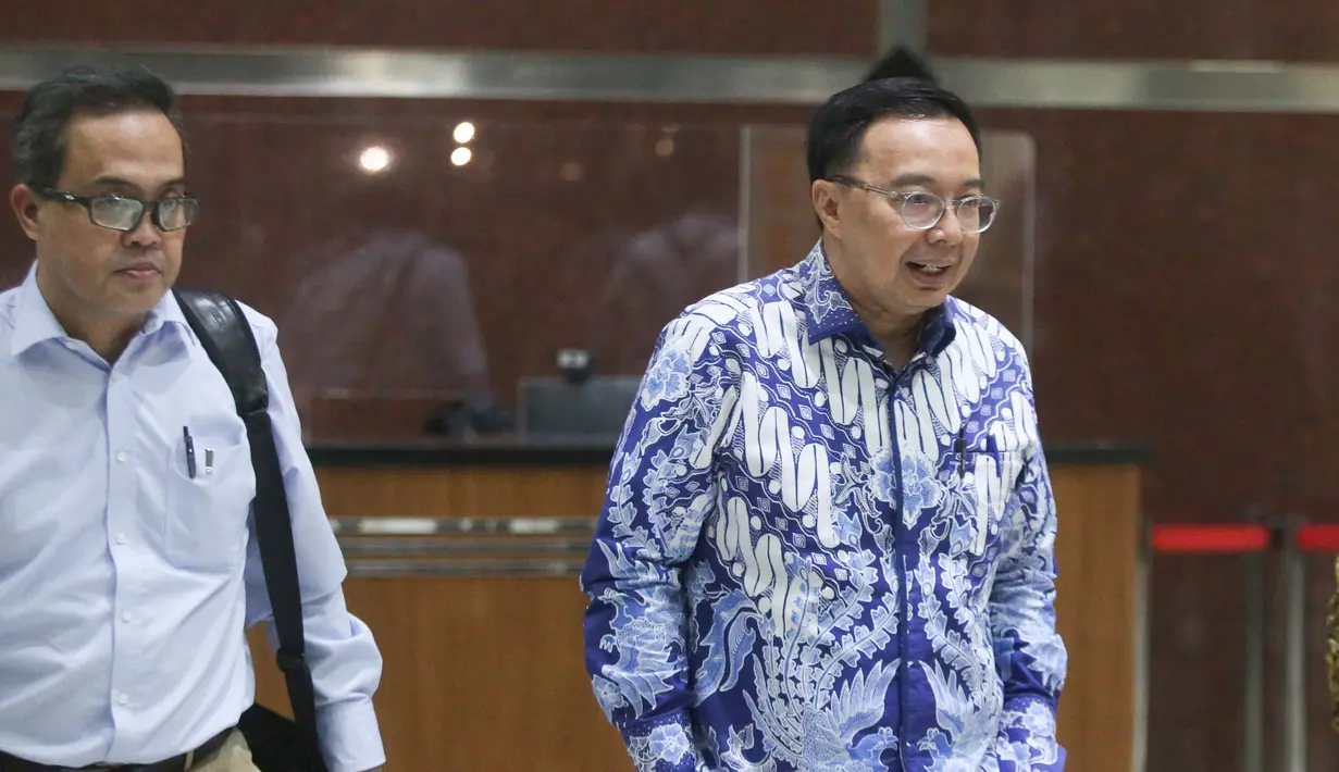 Anggota V Badan Pemeriksa Keuangan (BPK) RI Bobby Adhityo Rizaldi seusai menjalani pemeriksaan di Gedung Merah Putih KPK, Jakarta, Kamis, 16/07/2026. (KLY/Arie Basuki)