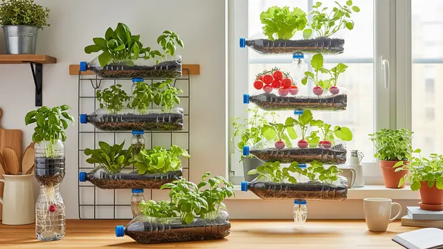 Tanaman Vertikal Mini di Dapur