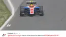 Rio Haryanto menjadi pebalap pertama yang memulai latihan bebas kedua F1 GP Spanyol di Sirkuit Catalunya, Spanyol, Jumat (13/5/2016). (Bola.com/Twitter/F1)