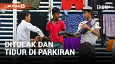 137 Pengungsi Rohingya Tidur di Lahan Parkiran