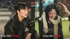 Still cut terbaru Song Geon Hee dan Kim Hye Yoon dalam drakor Lovely Runner episode 13. Konten ini mengandung Spoiler! (Foto: tvN via Soompi)