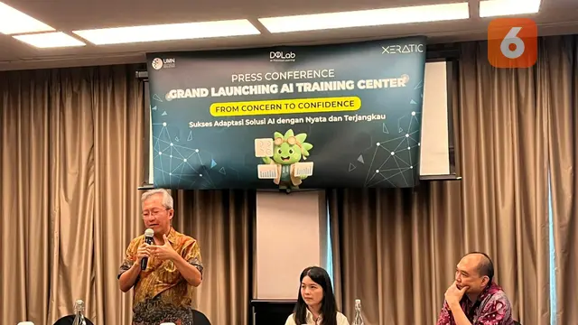 Peluncuran AI Training Center dari DQLab UMN. Liputan6.com/Reanthonio Oktovier Sinanu