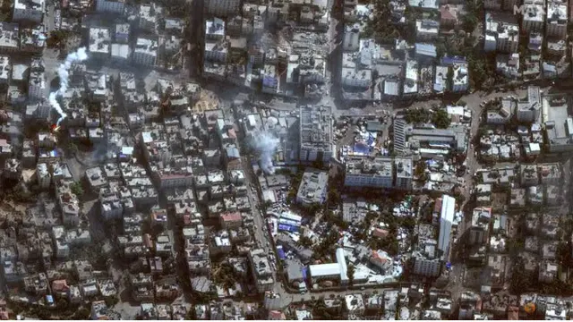 Citra satelit kondisi Gaza yang digempur Israel. (Maxar Technologies)