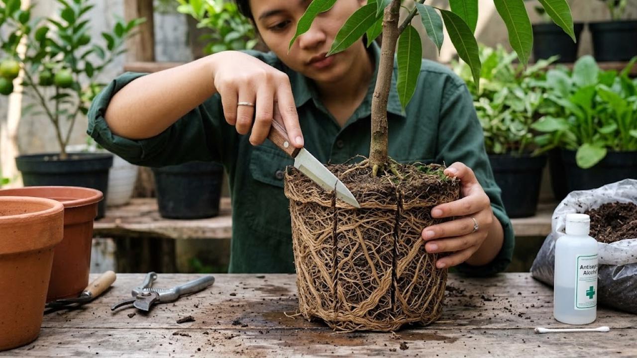 Cara Mengatasi Akar Tanaman Buah Memenuhi Pot