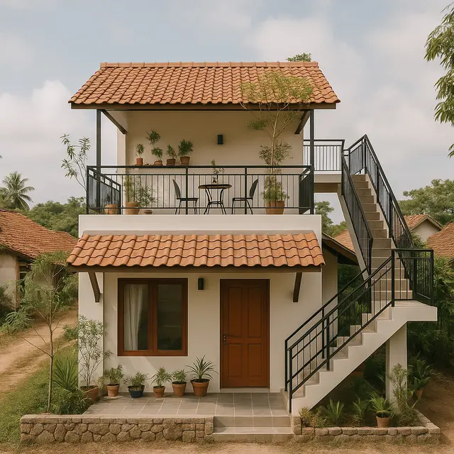 Desain Rumah Kampung Kekinian yang Estetik