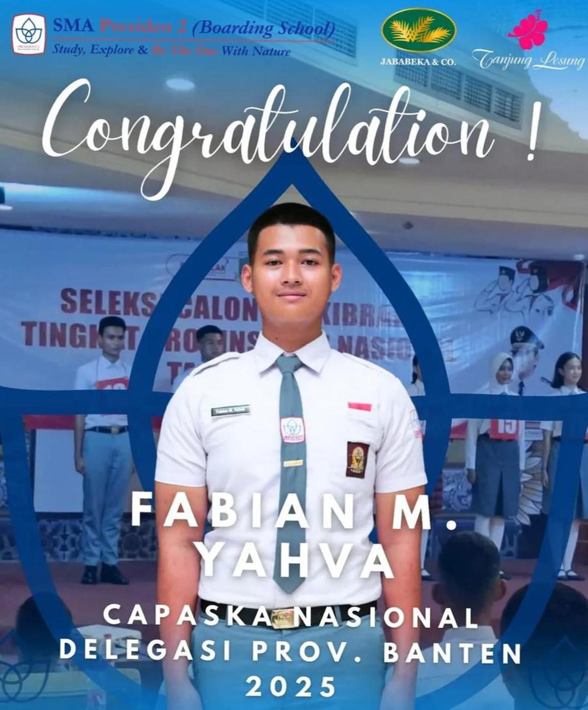 7 Potret Fabian Anak Denny Cagur Jadi Calon Paskibraka Nasional 2025