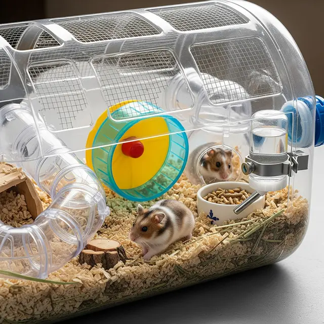 Kandang hamster dari galon bekas (Image by Gemini AI)