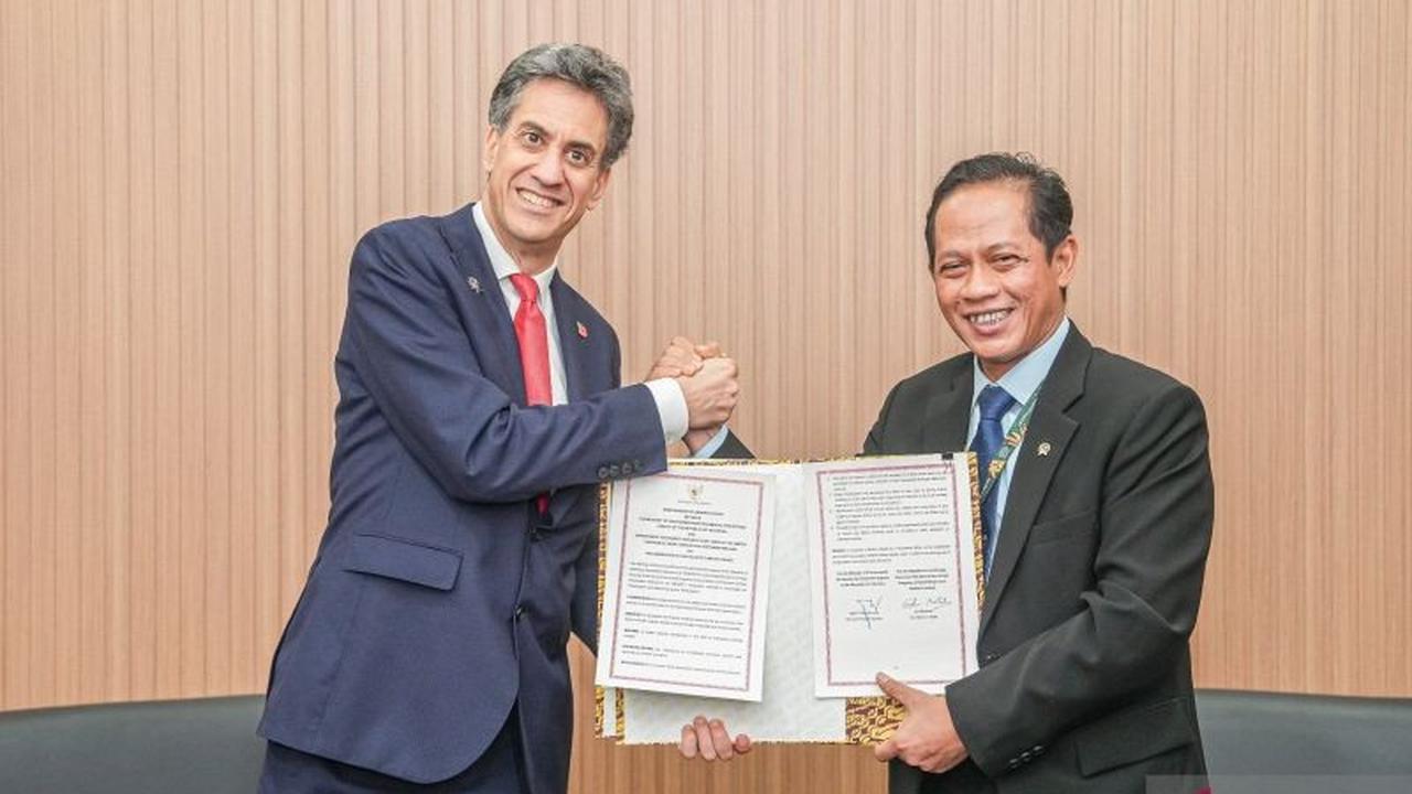 Indonesia dan Inggris Teken MoU Perkuat Kemitraan Strategis Atasi Perubahan Iklim