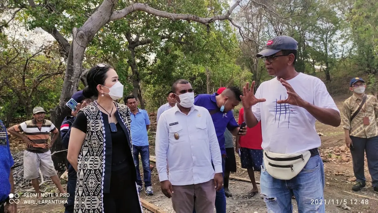 Flores Agrojaya Mandiri, perusahaan yang fokus di budidaya kopra Flores Timur saat dikunjungi anggota DPR RI (Liputan6.com/Ola Keda)