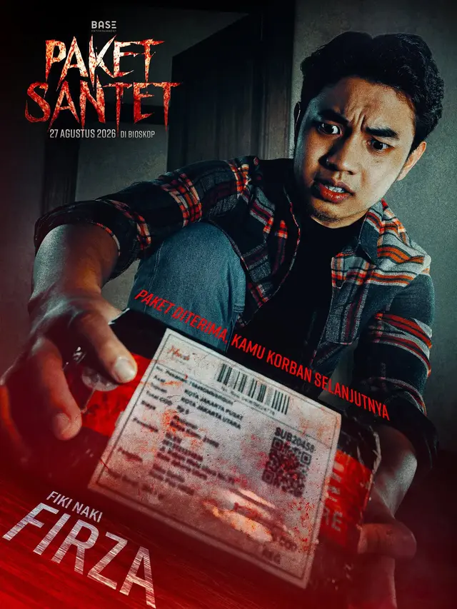 Fiki Naki dalam film Paket Santet. (BASE ENTERTAINMENT via Instagram/ fikinakii)