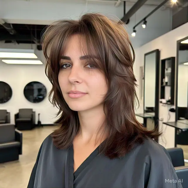 Model Rambut Wanita Layer Wolf Cut Layer