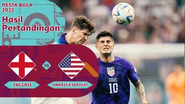 MOTION GRAFIS: Data dan Statistik Inggris Vs Amerika Serikat di Piala Dunia 2022
