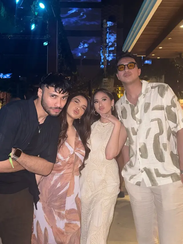 Elegan Pakai Backless Dress, Gaya Salshabilla Adriani dan Ibrahim Risyad Liburan Tahun Baru 2026 ke Bali