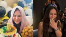 Wulan Guritno mendapat kejutan dari sahabat di ulang tahunnya yang ke-44. Ibu tiga anak itu tampil kontras dengan hijab hingga dress hitam [@wulanguritno]