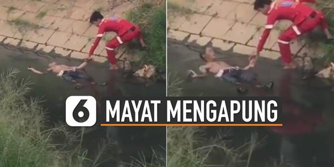 VIDEO: Viral Dikira Mayat Mengapung di Sungai Ternyata Sedang Berendam