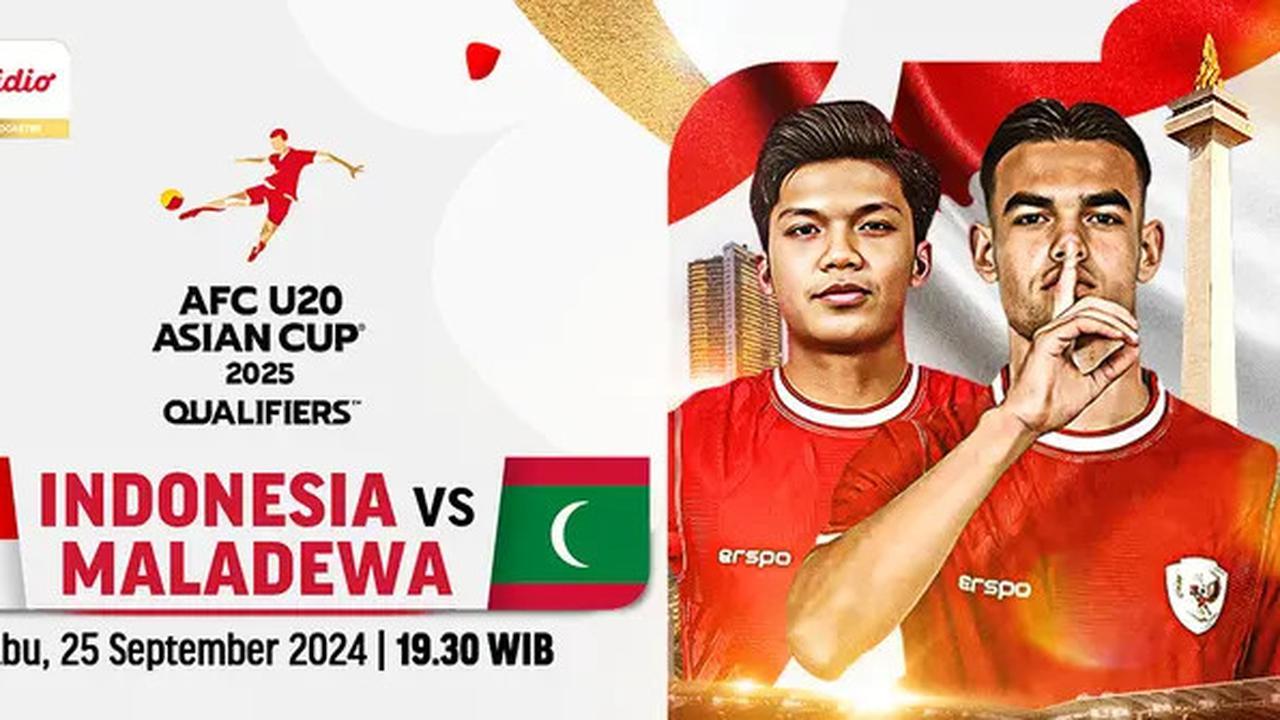 Jadwal Live Streaming Indonesia vs Maladewa dalam Kualifikasi Piala Asia U-20 2025 pada Rabu 25 September 2024