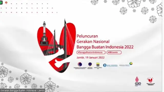 Peluncuran Gernas BBI 2022, di Jambi, Rabu (19/1/2022).