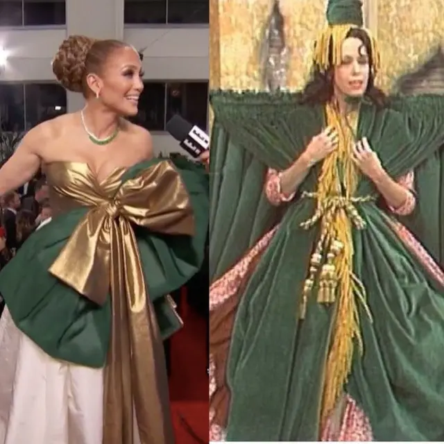Berpita Besar, Gaun Jennifer Lopez di Golden Globe 2020 Jadi Guyonan Warganet