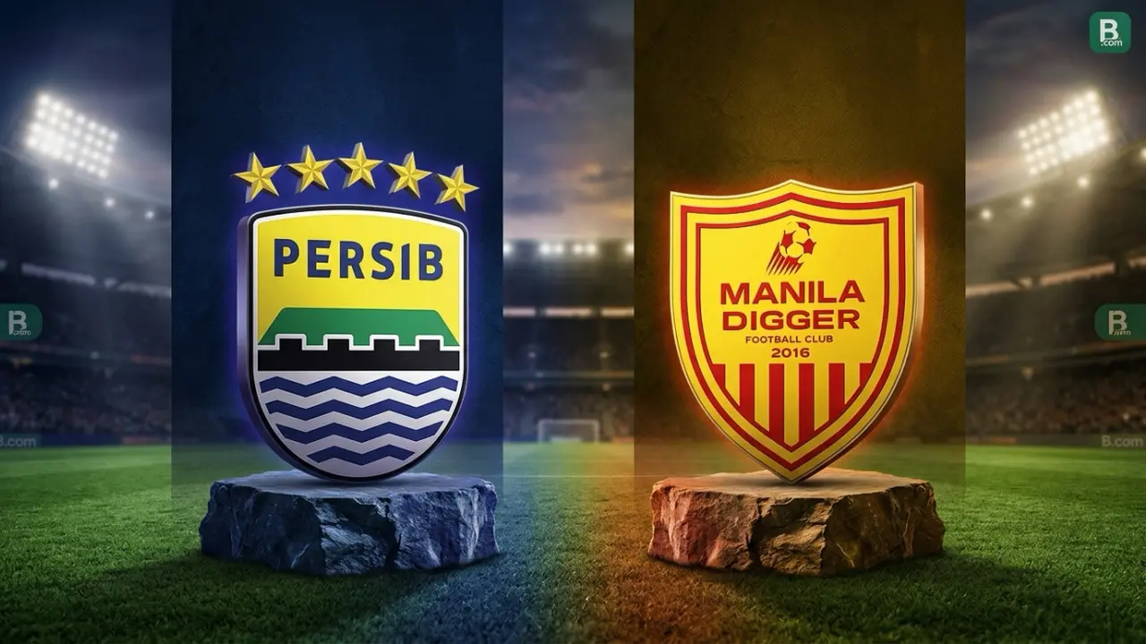 Ilustrasi Persib Vs Manila Digger