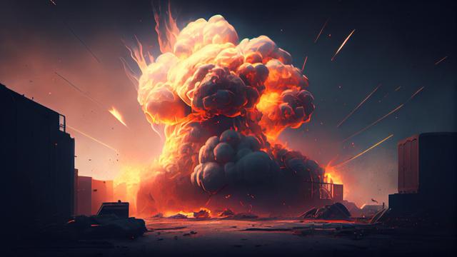 Ilustrasi Shock Wave karena Ledakan