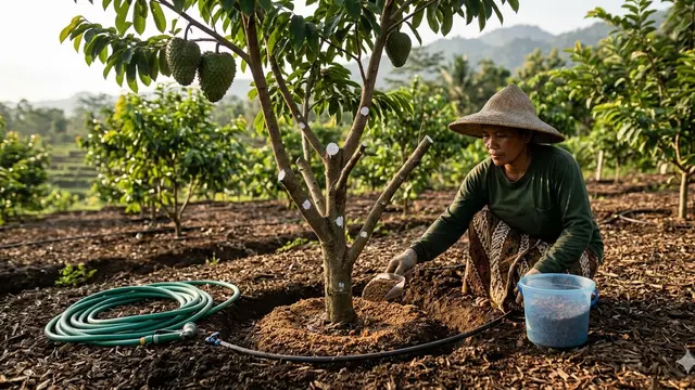 Cara Memangkas Pohon Buah Sirsak (Foto: Gemini AI)