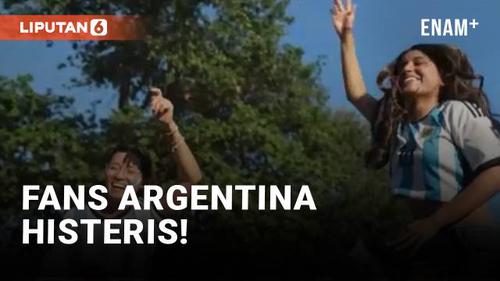 VIDEO: Lautan Suporter Rayakan Sukses Argentina ke Final Piala Dunia
