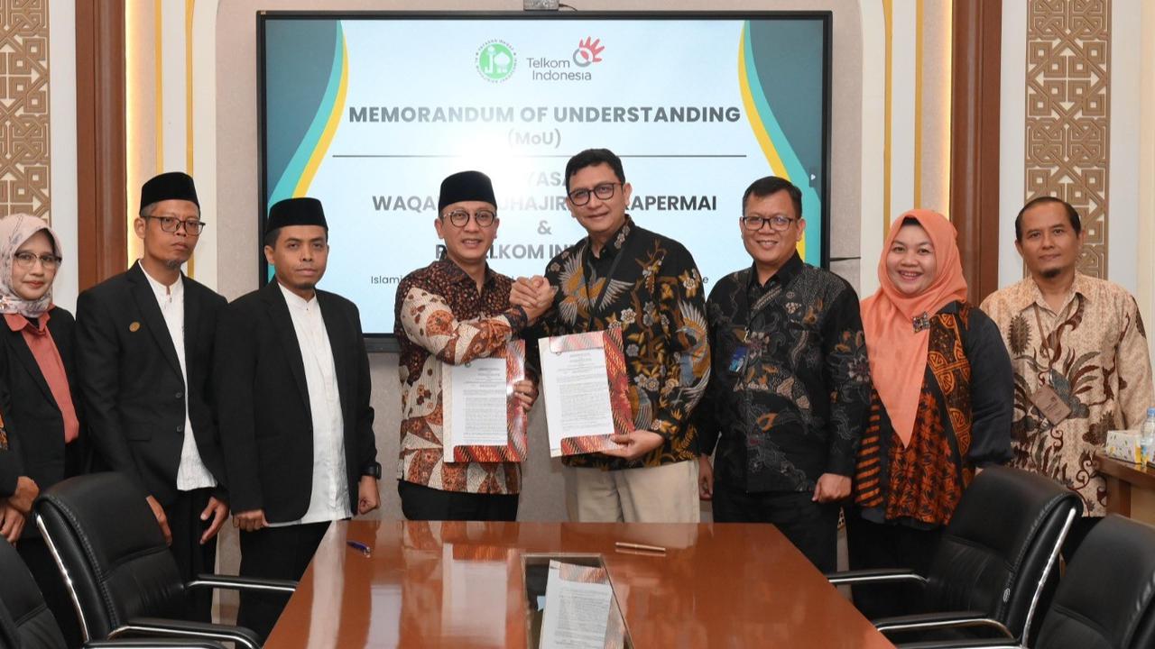 Yayasan Al-Muhajirien Gandeng Telkom Regional II, Tingkatkan Kualitas  Pendidikan Digital