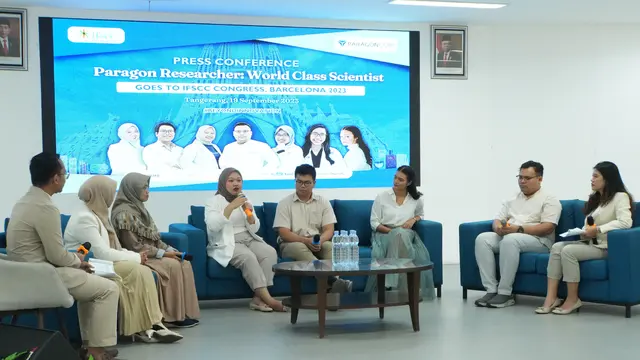 Para peneliti ParagonCorp yang menghadiri International Federation of Societies of Cosmetic Chemists (IFSCC) Congress 2023