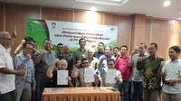 Konferensi pers Hulu Ekosistem Pertembakauan Menyuarakan Penolakan terhadap Pasal-pasal Pertembakauan PP Kesehatan di Jakarta