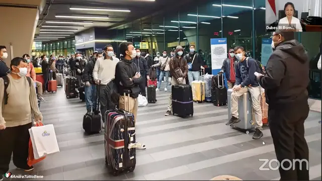 Proses pemulangan ABK WNI di wilayah Italia oleh KBRI Roma.