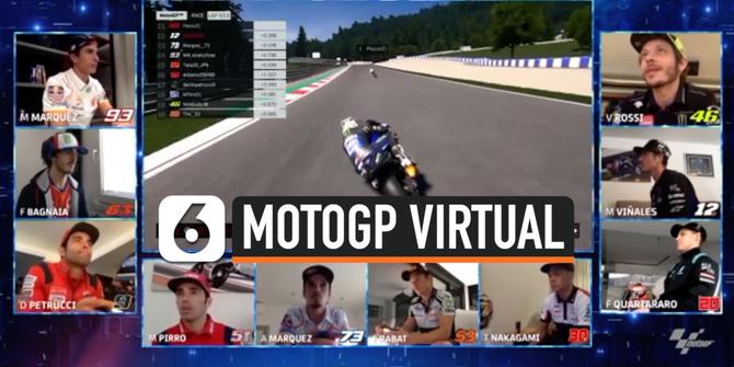 VIDEO: MotoGP Virtual Seri ke-2, Rossi Finis Urutan Ketujuh