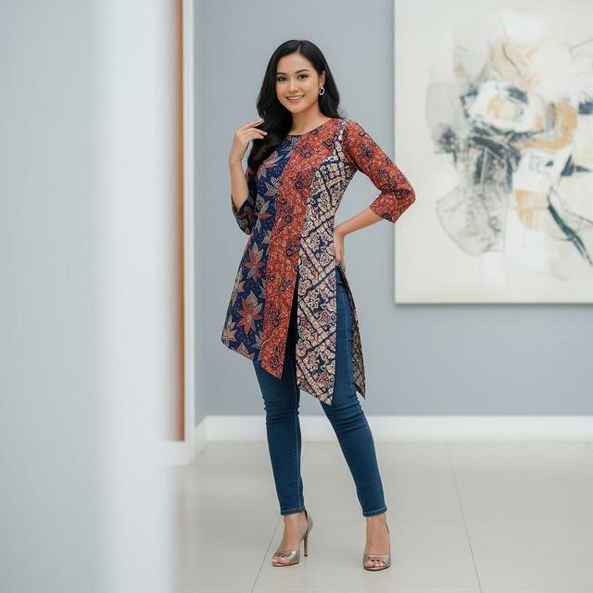7 Model Atasan Batik Asimetris Agar Tampilan Lebih Proporsional dan Elegan di 2025