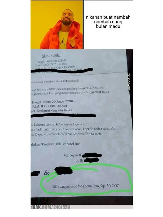 6 Meme Kocak Saat Resepsi Pernikahan Ini Sering Terjadi
