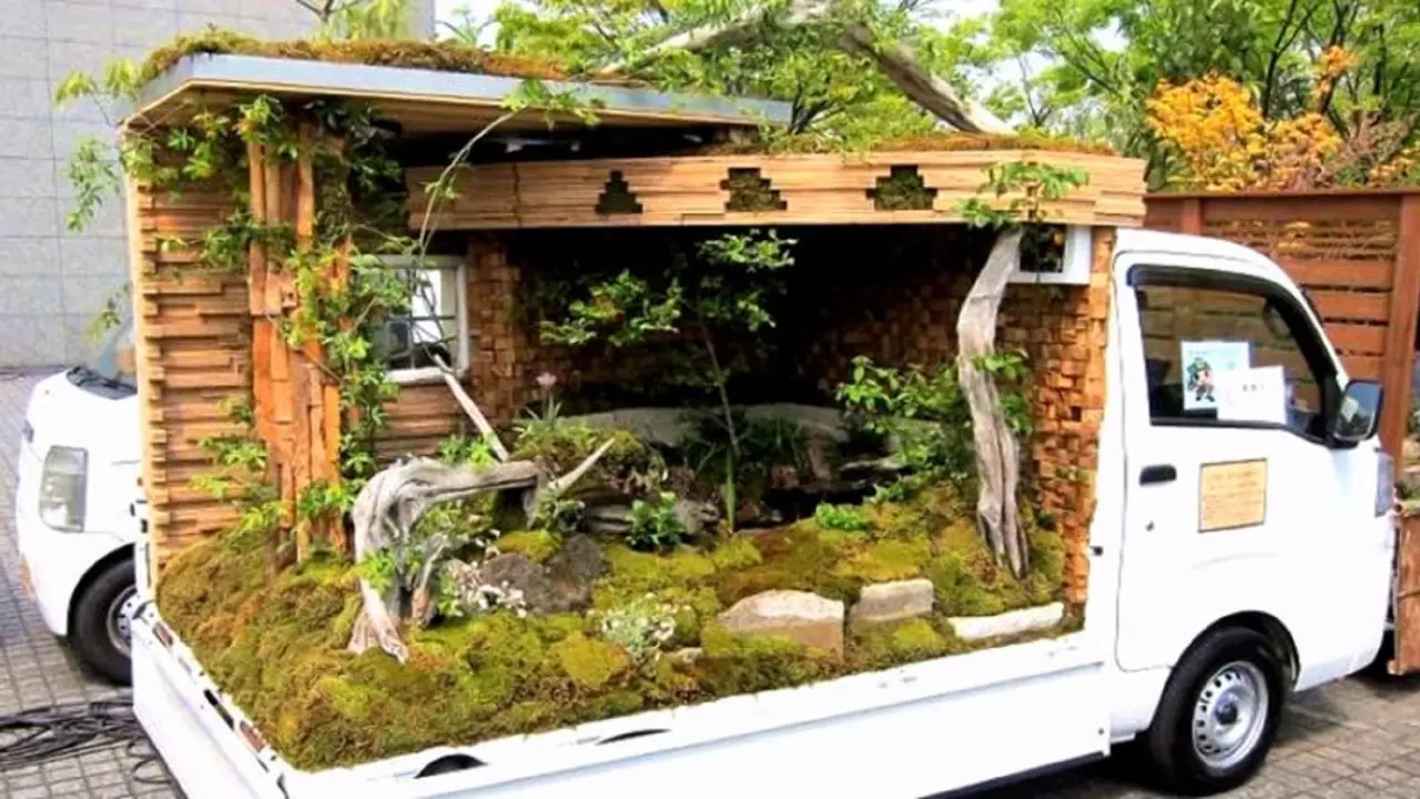 Taman di atas truk