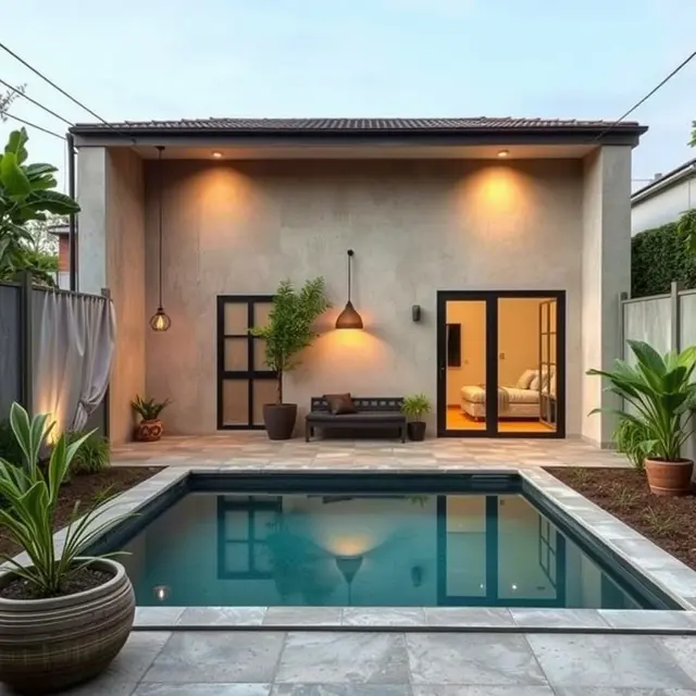 Rumah Sederhana Ada Kolam Renang