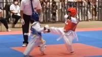 Jan Ethes, Cucu Jokowi meraih medali emas dalam kompetisi junior Taekwondo
