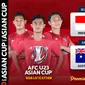 Link Live Streaming Timnas U-23 Indonesia vs Australia AFC Asian Cup di Vidio. (Sumber : dok. vidio.com)