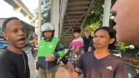 Dua pria terlibat cekcok di Jalan Pemuda, Jakarta Timur, Selasa (5/8/2025). Ini pun menjadi viral. (Foto: tangkapan layar di akun Instagram@info_jakartatimur).