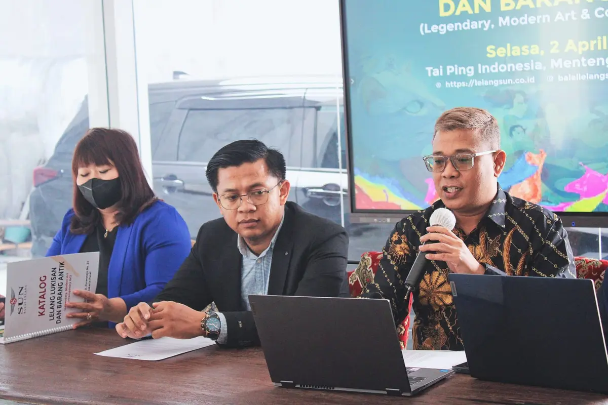 Balai Lelang SUN akan menyelenggarakan lelang karya seni berupa lukisan langka karya pelukis-pelukis ternama. (Istimewa)