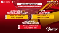 Live Streaming Men’s and Women’s Turkish Volleyball League, 30 Maret-2 April di Vidio: Kuzeyboru vs Eczacibasi Dynavi̇t