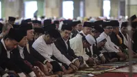 Wakil Presiden Jusuf Kalla salat Id di Masjid Istiqlal. (Liputan6.com/Faizal Fanani)