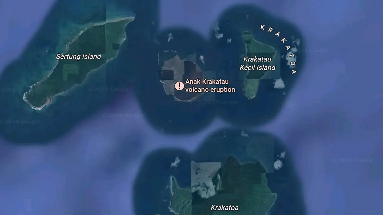 Pulau Sertung Krakatau. (Google)