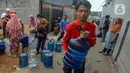 Krisis air bersih yang melanda Kota Depok terjadi di beberapa wilayah. (merdeka.com/Arie Basuki)