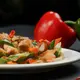 Menu tumis salmon memiliki kandungan yang menyehatkan, seperti salmon, brokoli, dan paprika. (Foto/dok: Pexels/Shourav Sheikh)