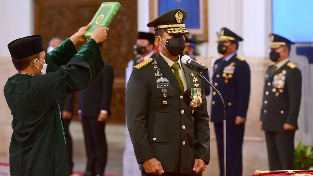 Jokowi Lantik Jenderal Andika Perkasa Sebagai Panglima TNI